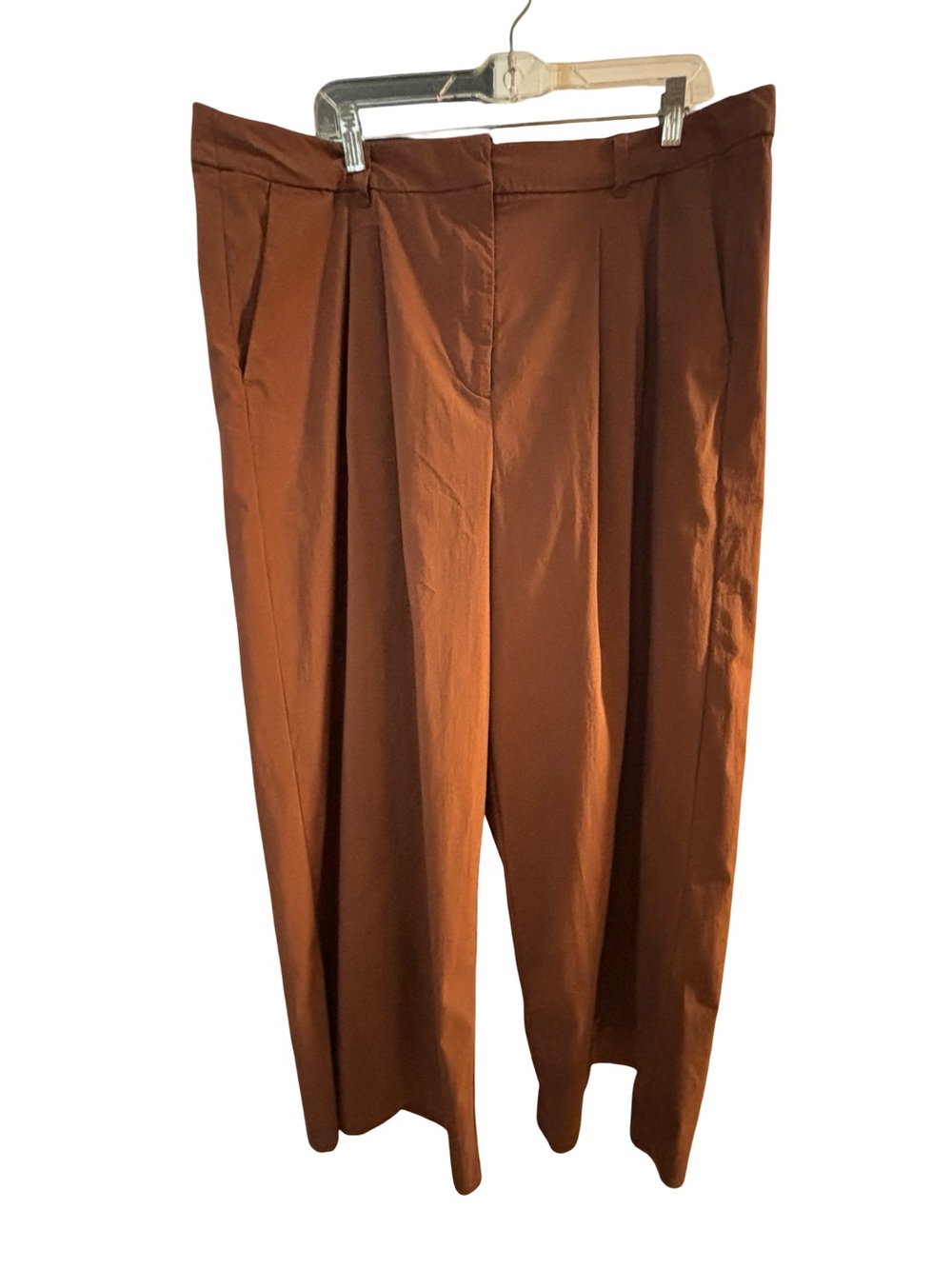 Old Navy Women’s Pleated Pants in Rust Orange Size 18P
